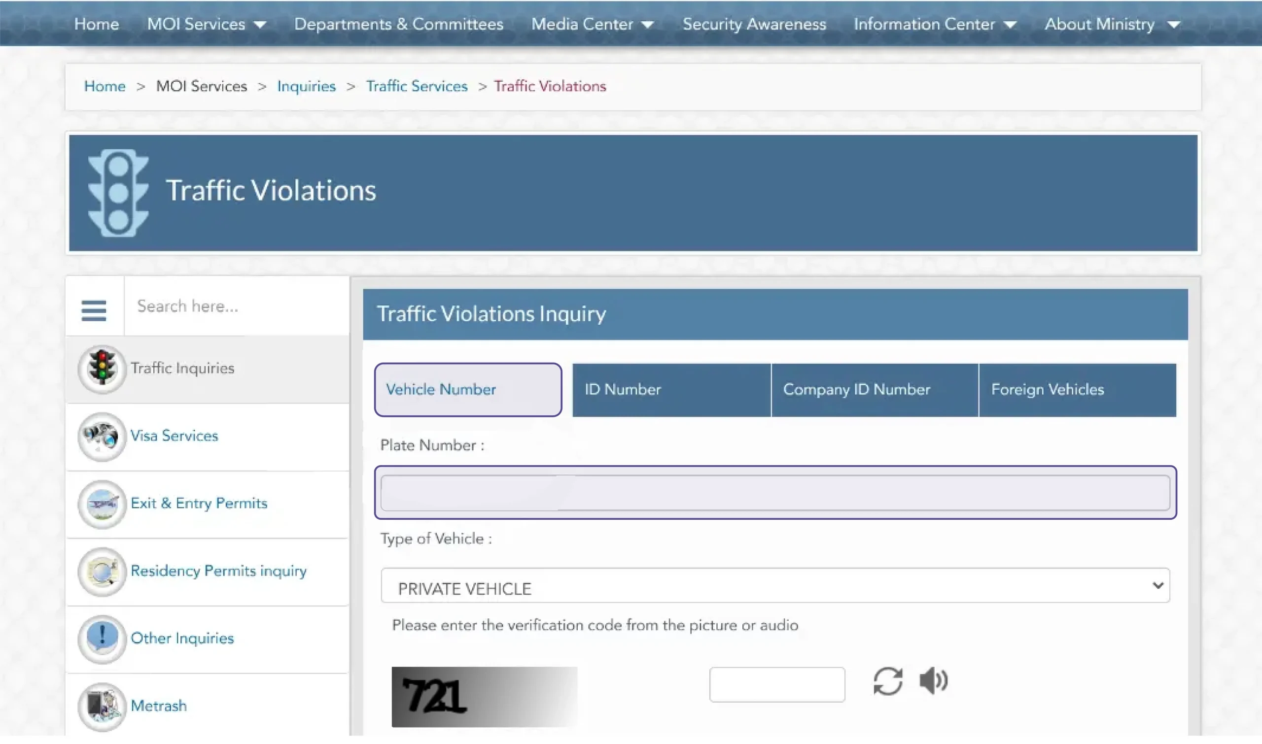 Moi Traffic Violation