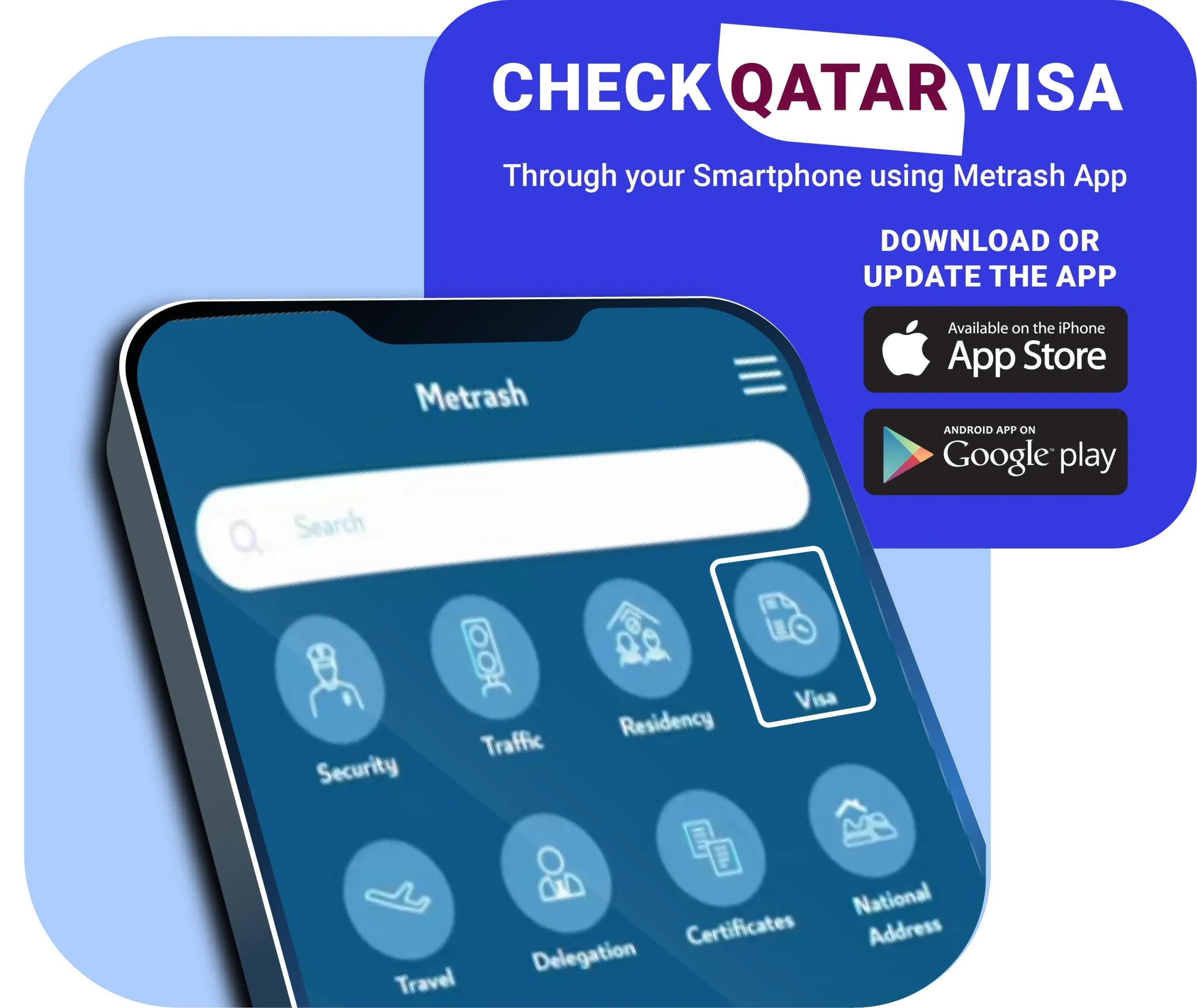 Metrash App Visa Check